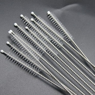 Ludlz 10Pcs Stainless Steel Drinking Straw Cleaner Brush Kit - Extra Long Pipe Cleaners, Straw Cleaning Brush for Tumbler, Sippy Cup, Bottle and Tube Cleaner Kitchen Tool