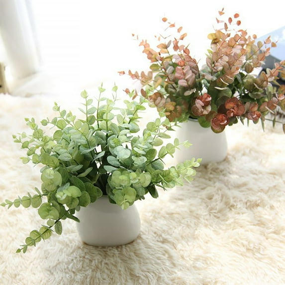 Ludlz 1Pc Artificial Plant Eucalyptus Garden DIY Stage Party Festival Craft Decoration