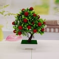 thumbnail image 1 of Ludlz 1Pc Potted Artificial Fruit Tree Bonsai Stage Garden Wedding Party Decor Props, 1 of 7