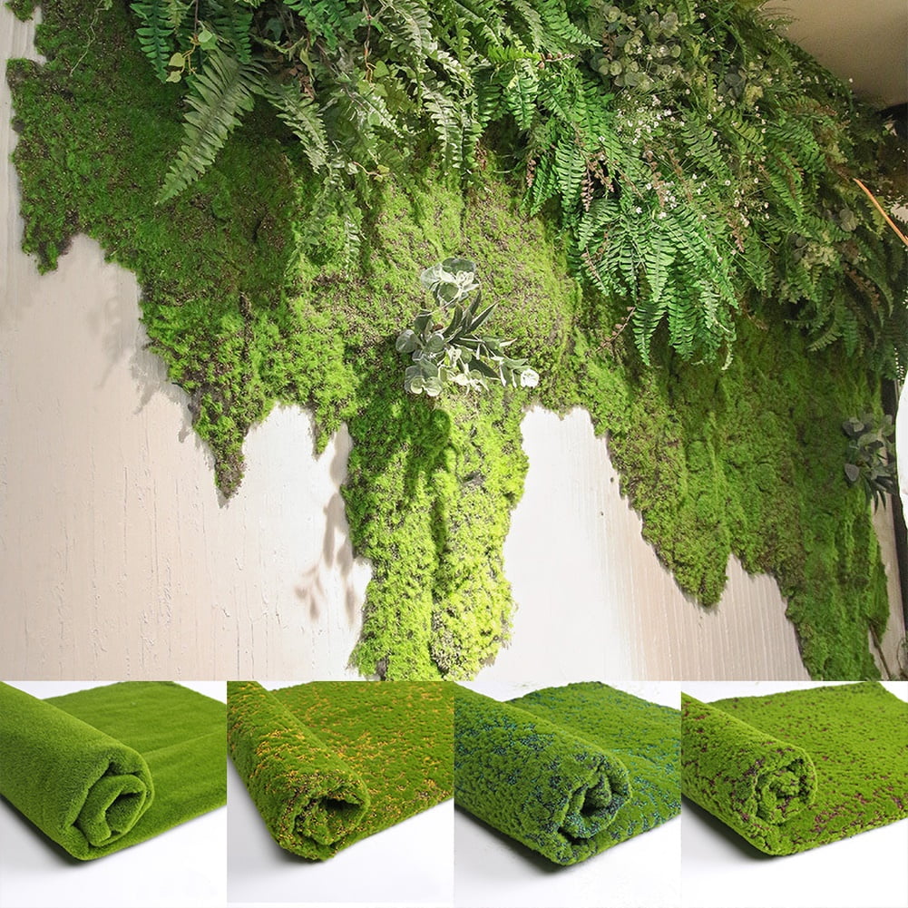 Windfall 1x1m Simulation Artificial Moss Grass Turf Mat Home Lawn Garden  Landscape Decor