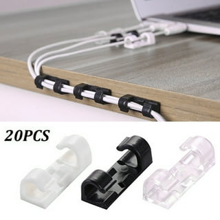 5/20PCS Self Stick Wire Organizer Line Cable Buckle Clips Clamp Table Wall  Fixer Fastener Holder on Data Telephone Line Winder
