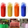 thumbnail image 1 of Ludlz 22m Elastic Tulle Mesh Table Skirt Tablecloth DIY Craft Wedding Party Decor, 1 of 6