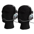 thumbnail image 1 of Ludlz 2PCS Male Wigs Display Mannequin Head Stand Model HTC Vive VR Headsets Mount Foam Black, 1 of 5
