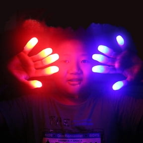 Ludlz 2Pcs Finger Thumbs Magic Prop Party Bar Show Perform Lamp Red