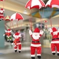 thumbnail image 1 of Ludlz 3 Pcs Santa Claus Decoration Snowman Parachutes somersaults Plush Doll Figurine Christmas Tree Hanging Ornaments Toys Xmas Gift, 1 of 8