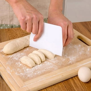 2PCS Flexible plastic Dough Scraper, Food Safe Bench Scraper with Small  Holes, Spatula ，Multipurpose Kitchen Gadgets Tool for Baking Pasta Pastry
