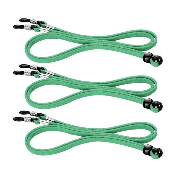 Ludlz 3PCS Faux Leather Adjustable Eyeglass Straps for Men and Women's,Anti-Slip Eyeglass Chains Lanyard,for Most Sunglasses,Daily Glasses,Sports and Outdoor Activities