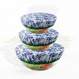 3pcs Reusable Bowl Covers Fresh-keeping Dust Cover Salad Bowl Washable  Cover Kitchen Bowl Dish Lid