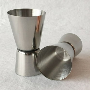 Ludlz 3pcs Premium Japanese Style Double Cocktail Jigger, Food-Grade Stainless Steel Double Jigger Shot Glass Cocktail Bartender Mixer Measuring Cup, Beautiful Jiggers Shot Pourer Measuring Tool