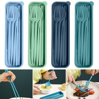 Hitseon Silicone Utensil Case, Magnetic Waterproof Silverware Case for  Utensil Set, Lightweight Reusable Utensil Holder for Lunch Box Camping  Cutlery