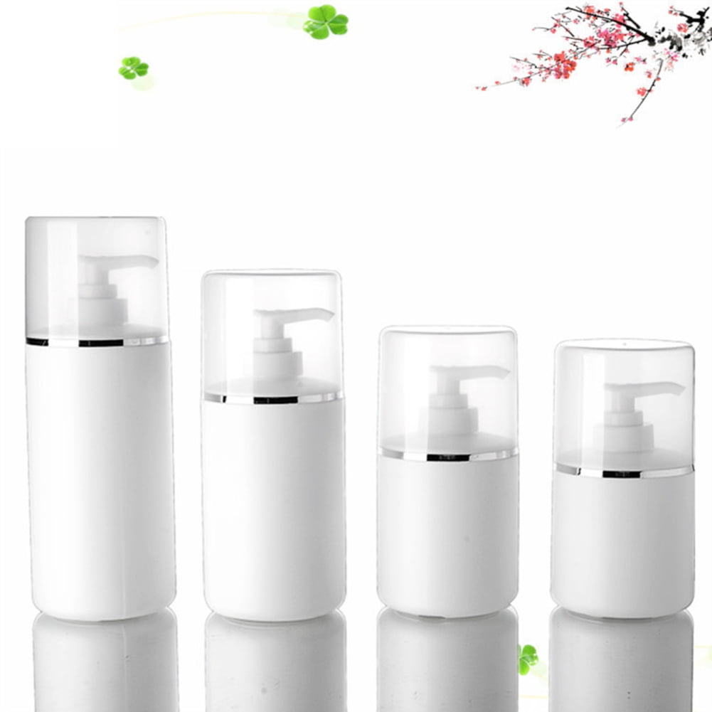 Ludlz 4Pcs 250/300/400/500ml Airless Vacuum Pump Toiletry Travel Bottles, Airtight Makeup