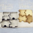 thumbnail image 1 of Ludlz 4Pcs/Set Puzzle Shape Stainless Steel Biscuit Mold Cookie Cake DIY Mould Cutter, 1 of 5