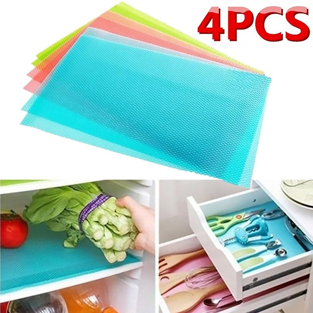Refrigerator Liners Fridge Mats, 9 Pack Washable Refrigerator Shelf Liners  Pads for Glass Shelves Drawer Cupboard Kitchen Cabinet Fruits Vegetables,  Waterproof Non-Slip Table Placemats 17.7x11.4 Inch 