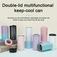 thumbnail image 1 of Ludlz 500ML Can Cooler Universal Stainless Steel Insulated Mug Lightweight Efficient Beverages Can Cooler for Home Outdoor, 1 of 8