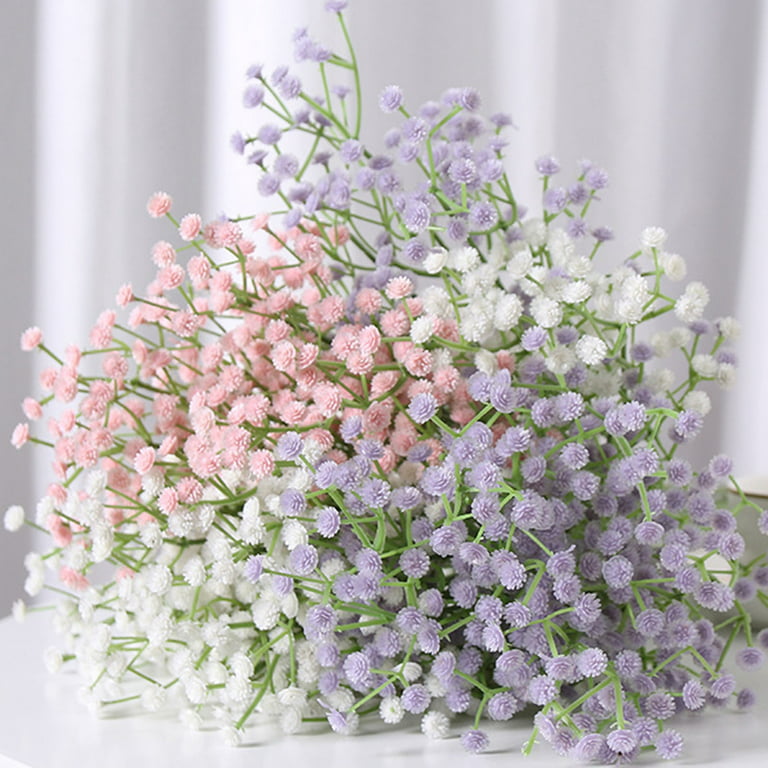  AILANDA 4PCS 12 Bunches Artificial Flowers Baby Breath Pink  Real Touch Gypsophila Fake Flowers Bulk for Home Decor DIY Wedding Party  Floral Arrangement : Clothing, Shoes & Jewelry