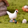 thumbnail image 1 of Ludlz 5Pcs Miniature Model Handmade Chicken Shape Plastic Decorative Multi-use Miniature Decor for Doll House, 1 of 2