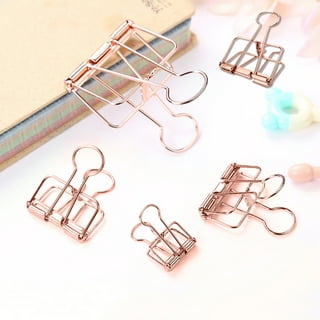 2 Gold Skeleton Binder Clips hollow Out Long Tail Clip Planner Clips Journal  Clips Notebook Clips Skeleton Clips Stationery 