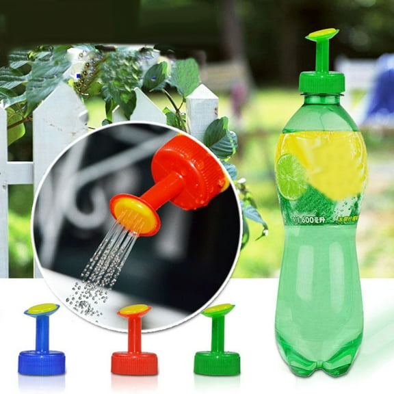 Ludlz 5pcs Bottle Cap Sprinkler, Dual Head Bottle Watering Spout, Bonsai Watering Can for Indoor Seedlings Garden Plant Bonsai Flower Watering Sprinkler Nozzle Bottle Top Head Sprayer