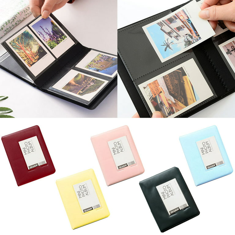 Ludlz 64/32 Pockets Photo Album Picture Storage Case for Polaroid Fujifilm  Instax Mini 