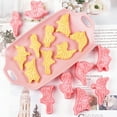thumbnail image 1 of Ludlz 8Pcs Biscuit Mold Ballet Shapes Non Stick Heat-Resistant Fondant Paste Candy Biscuit Embossing Stencil Kitchen Supplies, 1 of 7
