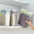 thumbnail image 1 of Ludlz Airtight Food Storage Containers for Flour, Sugar - Kitchen Pantry Plastic Containers-Home 4-Compartment Grain Storage Tank Box Transparent Sealed Cereal Container, 1 of 2