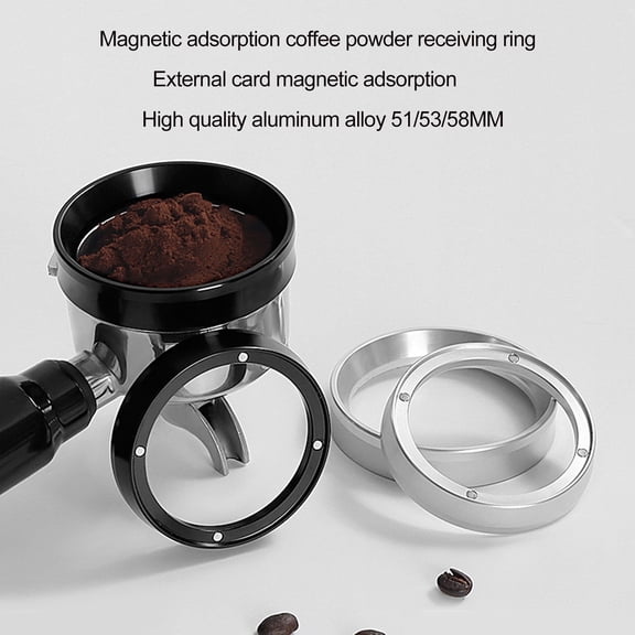 Ludlz Aluminum Coffee Dosing Funnel With 4 Magnet Anti spill Mess free Brewing Espresso Tool
