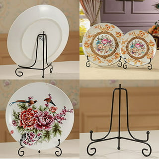 1pc Plate Stand For Display - 6.5 Inch Plate Holder Display Stand, Wooden  Picture Frame Stand, Decorative Table Top Easels For Display