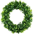 thumbnail image 1 of Ludlz Artificial Boxwood Wreath Front Door Wreath Spring Summer Greenery Wreath for Living Room Wall Window Farmhouse Front Door Decoration, 1 of 7