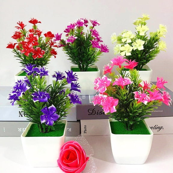Ludlz Artificial Cherry Blossom Branches Flowers Stems Silk Tall Fake Flower Arrangements for Home Wedding 1Pc Artificial Cherry Blossom Simulation Flower Wedding Home Floral Bonsai Decor