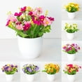 thumbnail image 1 of Ludlz Artificial Fake Flowers, Lifelike Plastic Flowers for Indoor Outside Hanging Planter UV Resistant Home Office Garden Wedding Sidewalk Trim Decor, 1 of 8