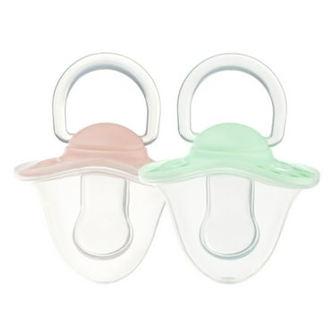 NUK Natural Shape Orthodontic Pacifiers, Latex, 0-6 Months (Assorted ...