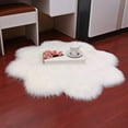 thumbnail image 1 of Ludlz Bathroom Rug Bath Mat Plum Blossom Shape Non-Slip Soft Shower Rug Plush Microfiber Water Absorbent Thick Shaggy Floor Mats, Machine Washable, 1 of 2