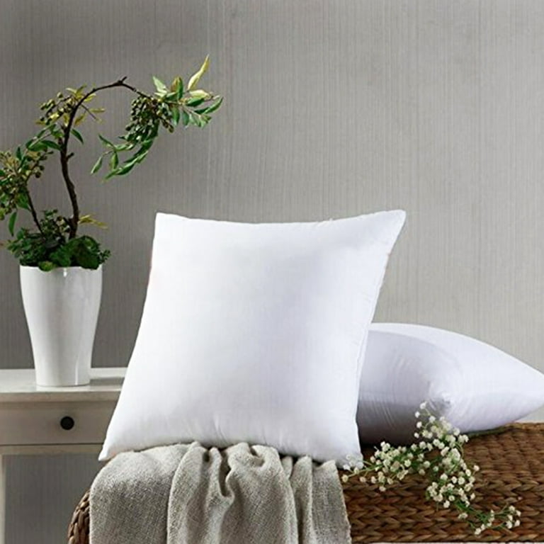 White Square Pillow Core Bedding And Sofa Pillow Insert Indoor