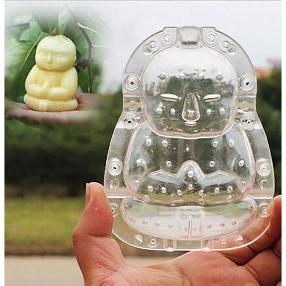 Ludlz Buddha-shaped Garden Fruits Apple Pear Peach Growth Forming Mold Shaping Tool