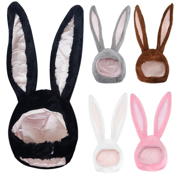 Ludlz Bunny Hat Plush Rabbit Ears Cute Party Costume Hat 