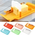 thumbnail image 1 of Ludlz Butter Storage Box with Lid Cutter Spoon Food Grade Freshness-keeping Refrigerator Cheese Food Container Holder Kitchen Supplies, 1 of 8