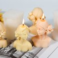 thumbnail image 1 of Ludlz Candle Mold Non-Stick Easy to Release Clear Texture Reusable Heat Resistant DIY Girls Shape Art Crafts Mold Home Supply, 1 of 8