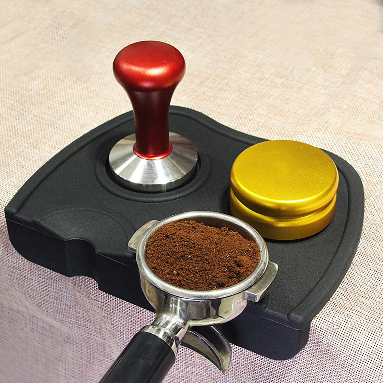 Ludlz Coffee Tamper Barista Espresso Tamper Base Coffee Bean Press