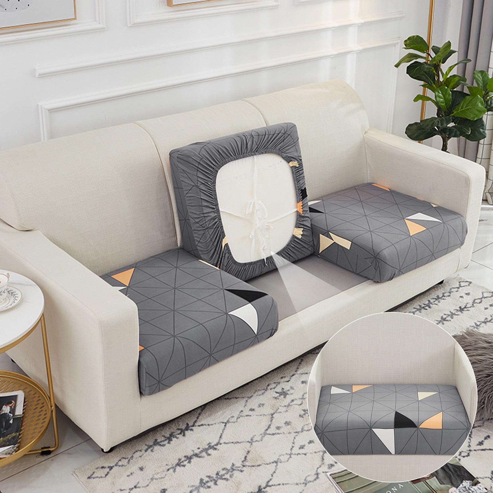 Ludlz Couch Cushion Grip Design Not Pilling Soft Sofa Stretch Furniture ...