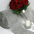 thumbnail image 1 of Ludlz Crystal Rhinestone Ribbon 1 Yards Diamond Sparkling Bling Ribbons Roll Banding Belt Wrap for Wedding Cakes Birthday Crafts Decorations Mesh Wrap Wedding Decoration, 1 of 7