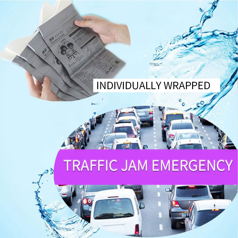 Ludlz Disposable Urine Bags, 4 Pack Camping Pee Bags, Disposable