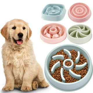 NEX Slow Feeder Dog Bowl Non Slip Anti Choke Feeding Dish BPA Free,Blue