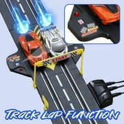 Ludlz Electric Slot Car Race Track Set for Kids, Electric Remote Control Track Car High Speed Showdown,Gifts Toys for Boys Girls Ages 8-10