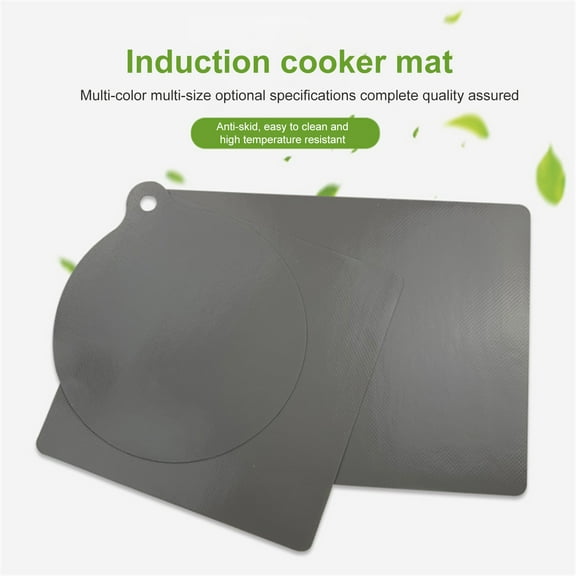 Ludlz Extra Large Mulitpurpose Silicone Nonstick Pastry Mat Countertop Protector Heat Resistant Nonskid Table Mat Pad Heat Insulated Non-Stick Silicone Induction Cooker Protector Mat Kitchen Tool