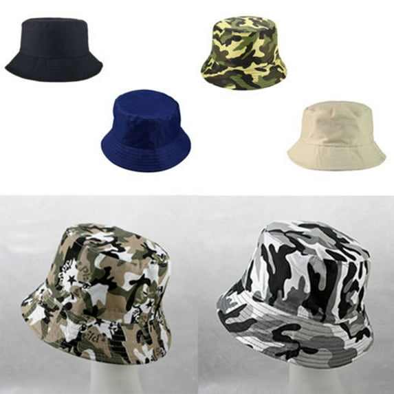 Ludlz Fashion Bucket Hat Fisherman Cap Men\'s Women\'s Summer Outdoor Visor Sun Hat