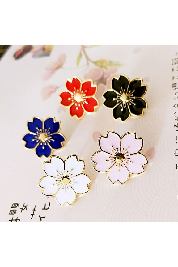 Fashion Flower Metal Brooch Pin Women Sweater Shirt Collar Badge Decor Jewelry