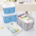thumbnail image 1 of Ludlz First Aid Emergency Kit Large Capacity Medicine Box Container Storage Organizer, 1 of 7