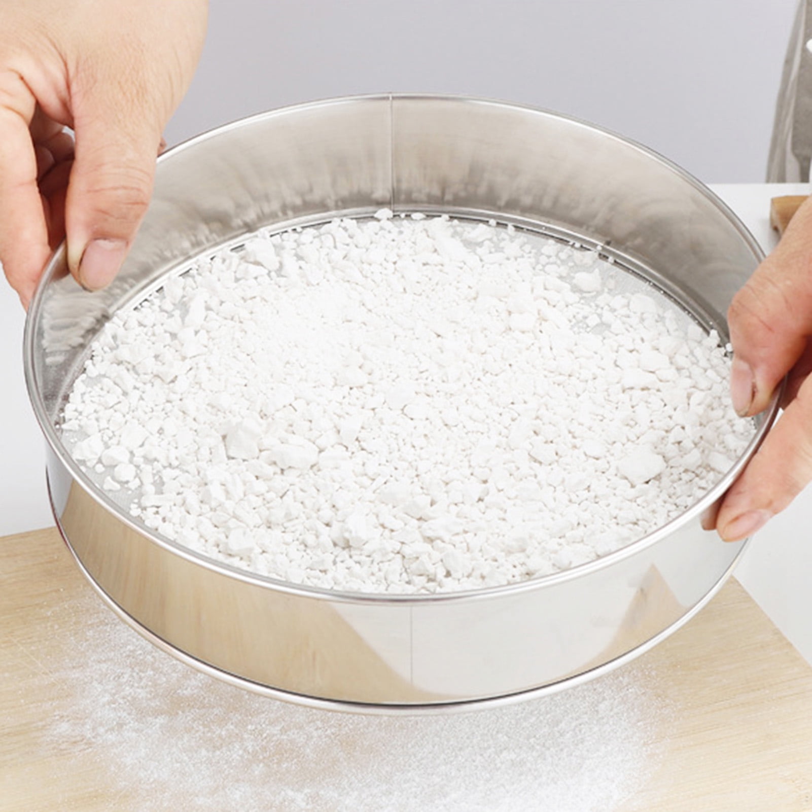 Ludlz Flour Sifter,Stainless Steel Fine Mesh Strainers Flour Sieve