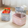 thumbnail image 1 of Ludlz Folding Cotton Linen Storage Basket Desktop Sundries Cosmetics Box Organizer, 1 of 7