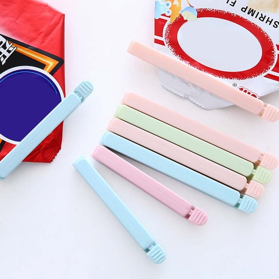 Ludlz Food Clips Bag Sealing Clips, Multi-colors Bag Fresh-Keeping Clamp Sealer For Kitchen 5Pcs Food Storage Bag Sealer Clips Snack Sealing Clamp Home Kitchen Supplies